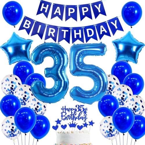 Ballon 35 Geburtstag Deko Mann blau Deko 35. Geburtstag Mann Blau Geburtstagsdeko 35 jahre Luftballons 35. Blau Happy Birthday Banner Für 35 männer Party Dekoration Ballon 35 Geburtstag Deko Mann blau Deko 35. Geburtstag Mann Blau Geburtstagsdeko 35 jahre Luftballons 35. Blau Happy Birthday Banner Für 35 männer Party Dekoration von Ohaoduo
