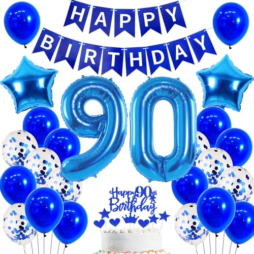Ballon 90 Geburtstag Deko Mann blau Deko 90. Geburtstag Mann Blau Geburtstagsdeko 90 jahre Luftballons 90. Blau Happy Birthday Banner Für 90 männer Party Dekoration Ballon 90 Geburtstag Deko Mann blau Deko 90. Geburtstag Mann Blau Geburtstagsdeko 90 jahre Luftballons 90. Blau Happy Birthday Banner Für 90 männer Party Dekoration von Ohaoduo