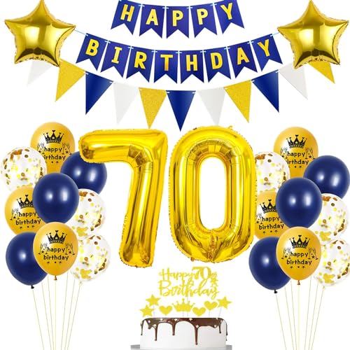 Blau 70 Geburtstag Deko Mann Frau,Luftballons 70 Geburtstag Blau Gold, 70. Geburtstag Männer Party Deko,Blau Gold 70. Geburtstag Dekoration,Tortendeko Geburtstag 70 Jahre Mann,Ballon 70 Jahre Blau 70 Geburtstag Deko Mann Frau,Luftballons 70 Geburtstag Blau Gold, 70. Geburtstag Männer Party Deko,Blau Gold 70. Geburtstag Dekoration,Tortendeko Geburtstag 70 Jahre Mann,Ballon 70 Jahre von Ohaoduo