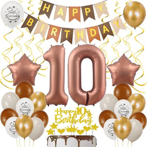Braun 10 Luftballons, 10. Geburtstag Party Deko, Braun 10 Geburtstag Deko Mädchen Junge, Geburtstagsdeko 10 Braun Retro Kaffee, Braun Luftballons 10 Party Deko,Ballons 10 Geburtstag Deko Braun Braun 10 Luftballons, 10. Geburtstag Party Deko, Braun 10 Geburtstag Deko Mädchen Junge, Geburtstagsdeko 10 Braun Retro Kaffee, Braun Luftballons 10 Party Deko,Ballons 10 Geburtstag Deko Braun von Ohaoduo