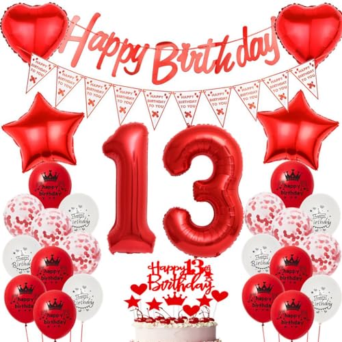 Geburtstagsdeko 13 Jahre Mädchen, Ballon 13 Deko Rot, Luftballons 13. Geburtstag Mädchen, Rot 13 Geburtstagsdeko Mädchen, Geburtstagsdeko 13 Jahr Rot, Ballon 13 Jahr Party Dekoration Rot Geburtstagsdeko 13 Jahre Mädchen, Ballon 13 Deko Rot, Luftballons 13. Geburtstag Mädchen, Rot 13 Geburtstagsdeko Mädchen, Geburtstagsdeko 13 Jahr Rot, Ballon 13 Jahr Party Dekoration Rot von Ohaoduo