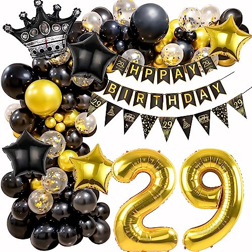 Geburtstagsdeko 29. Geburtstag Frau Mann, 29 Geburtstag Deko, 29. Geburtstag Schwarz Gold Luftballons, 29 Jahr Ballon Girlande Schwarz Gold, 29 Jahr Geburtstagdeko,29 Geburtstag Luftballons Geburtstagsdeko 29. Geburtstag Frau Mann, 29 Geburtstag Deko, 29. Geburtstag Schwarz Gold Luftballons, 29 Jahr Ballon Girlande Schwarz Gold, 29 Jahr Geburtstagdeko,29 Geburtstag Luftballons von Ohaoduo