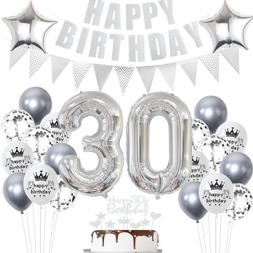 Geburtstagsdeko 30 Jahr Silber,Luftballon 30. Geburtstag Silber,Ballon 30. Geburtstag Silber,30 Geburtstag Party Mädchen Jungen,30 Luftballons Silber, 30 Jahr Ballon Silber 30 Jahr Tortendeko Geburtstagsdeko 30 Jahr Silber,Luftballon 30. Geburtstag Silber,Ballon 30. Geburtstag Silber,30 Geburtstag Party Mädchen Jungen,30 Luftballons Silber, 30 Jahr Ballon Silber 30 Jahr Tortendeko von Ohaoduo