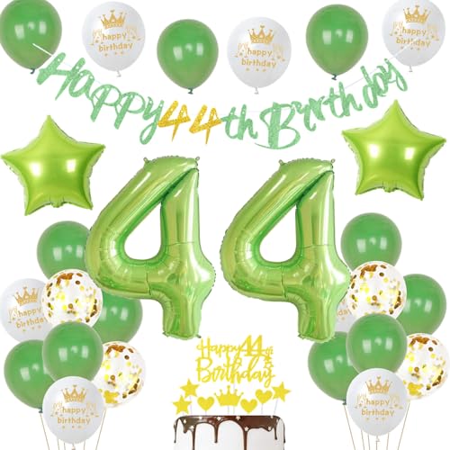 Grün 44. Geburtstag Dekoration frau ,Grün Tortendeko Geburtstag 44 Jahre mann,44 Geburtstag frauen mann Party Deko,Tortendeko 44. Geburtstag Männer frauen,Geburtstagsdeko 44 Jahre mann Grün 44. Geburtstag Dekoration frau ,Grün Tortendeko Geburtstag 44 Jahre mann,44 Geburtstag frauen mann Party Deko,Tortendeko 44. Geburtstag Männer frauen,Geburtstagsdeko 44 Jahre mann von Ohaoduo