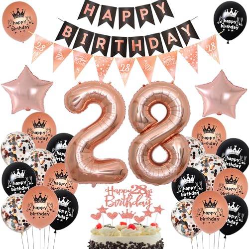 Luftballon 28. Roségold,Geburtstagsdeko 28 Jahr Roségold Schwarz,Ballon 28. Geburtstag Frauen,Luftballons Geburtstag 28 Roségold Schwarz,Frauen 28 Geburtstag Deko,Frau 28 Geburtstag Party Deko Luftballon 28. Roségold,Geburtstagsdeko 28 Jahr Roségold Schwarz,Ballon 28. Geburtstag Frauen,Luftballons Geburtstag 28 Roségold Schwarz,Frauen 28 Geburtstag Deko,Frau 28 Geburtstag Party Deko von Ohaoduo