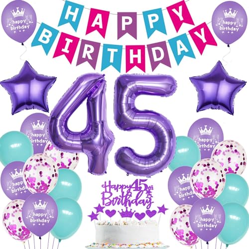 Luftballon 45. Lila, Geburtstagsdeko 45 Jahr Frau, Ballon 45. Geburtstag Lila, 45. Party Dekoration Lila, 45. Dekorationen Frauen, 45. Geburtstag Deko, 45 Jahr Frau Ballon Luftballon 45. Lila, Geburtstagsdeko 45 Jahr Frau, Ballon 45. Geburtstag Lila, 45. Party Dekoration Lila, 45. Dekorationen Frauen, 45. Geburtstag Deko, 45 Jahr Frau Ballon von Ohaoduo