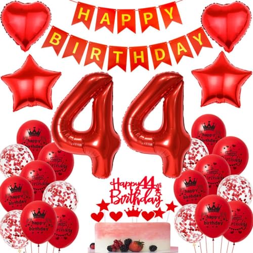 Ohaoduo 44 Geburtstag Deko Frauen rot 44 Geburtstag Dekoration rot Geburtstagsdeko 44 jahre Frau Luftballons Folienballon 44. Geburtstag Party Deko 44 Geburtstag Frauen Mädchen Tortendeko rot Ohaoduo 44 Geburtstag Deko Frauen rot 44 Geburtstag Dekoration rot Geburtstagsdeko 44 jahre Frau Luftballons Folienballon 44. Geburtstag Party Deko 44 Geburtstag Frauen Mädchen Tortendeko rot von Ohaoduo