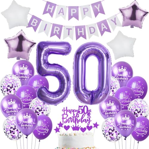 Ohaoduo 50 Geburtstag Deko Frauen Lila 50 Geburtstag Dekoration Lila Geburtstagsdeko 50 jahre Frau Luftballons Folienballon 50. Geburtstag Party Deko 50 Geburtstag Frauen Mädchen Tortendeko lila Ohaoduo 50 Geburtstag Deko Frauen Lila 50 Geburtstag Dekoration Lila Geburtstagsdeko 50 jahre Frau Luftballons Folienballon 50. Geburtstag Party Deko 50 Geburtstag Frauen Mädchen Tortendeko lila von Ohaoduo