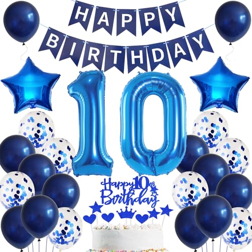 Ohaoduo Luftballon 10. Geburtstag Dekoration Junge blau Tortendeko 10 Geburtstag Junge blau Party Deko 10. Geburtstag Junge Ballon 10 Geburtstag Deko Junge mann Geburtstagsdeko 10 jahre Junge Ohaoduo Luftballon 10. Geburtstag Dekoration Junge blau Tortendeko 10 Geburtstag Junge blau Party Deko 10. Geburtstag Junge Ballon 10 Geburtstag Deko Junge mann Geburtstagsdeko 10 jahre Junge von Ohaoduo