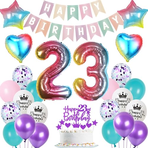 Ohaoduo Luftballon 23. Geburtstag Dekoration Frauen bunt Tortendeko 23 Geburtstag Frau bunt Party Deko 23. Geburtstag Frauen Ballon Deko 23 Geburtstag Deko Frau Geburtstagsdeko 23 jahre Frau Ohaoduo Luftballon 23. Geburtstag Dekoration Frauen bunt Tortendeko 23 Geburtstag Frau bunt Party Deko 23. Geburtstag Frauen Ballon Deko 23 Geburtstag Deko Frau Geburtstagsdeko 23 jahre Frau von Ohaoduo