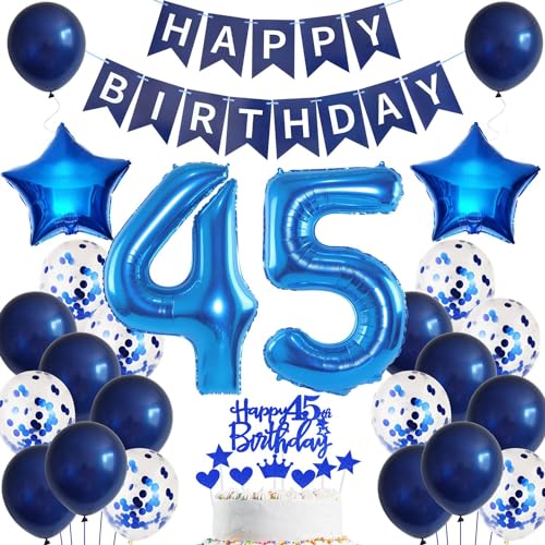 Ohaoduo Luftballon 45. Geburtstag Dekoration mann blau Tortendeko 45 Geburtstag mann blau Party Deko 45. Geburtstag mann Ballon Deko 45 Geburtstag Deko männer Junge Geburtstagsdeko 45 jahre mann Ohaoduo Luftballon 45. Geburtstag Dekoration mann blau Tortendeko 45 Geburtstag mann blau Party Deko 45. Geburtstag mann Ballon Deko 45 Geburtstag Deko männer Junge Geburtstagsdeko 45 jahre mann von Ohaoduo