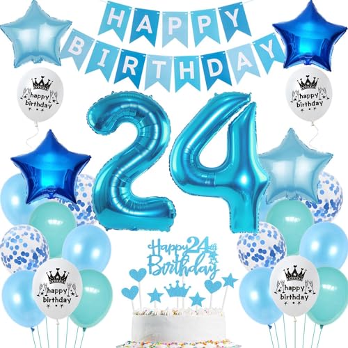 Ohaoduo luftsballons Deko 24. Geburtstag mann Blau Tortendeko 24 Geburtstag mann Deko 24 Geburtstag männer Blau Geburtstag 24 jahre mann Geburtstagsdeko 24 jahre männer Ballon 24 Geburtstag mann Ohaoduo luftsballons Deko 24. Geburtstag mann Blau Tortendeko 24 Geburtstag mann Deko 24 Geburtstag männer Blau Geburtstag 24 jahre mann Geburtstagsdeko 24 jahre männer Ballon 24 Geburtstag mann von Ohaoduo