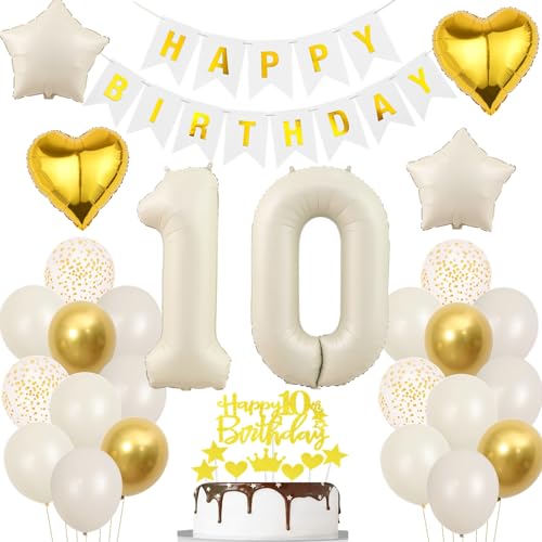 Weiß Luftballons 10 Geburtstag Mädchen,Deko 10 Geburtstagdeko Beige Gold,10. Geburtstag Dekorationen Junge Mädchen,Luftballon 10 Jahre Party Deko Boho,10 Jahre Geburtstagsdeko Ballon Beige Gold Weiß Luftballons 10 Geburtstag Mädchen,Deko 10 Geburtstagdeko Beige Gold,10. Geburtstag Dekorationen Junge Mädchen,Luftballon 10 Jahre Party Deko Boho,10 Jahre Geburtstagsdeko Ballon Beige Gold von Ohaoduo