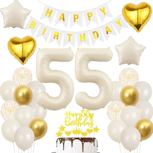Weiß Luftballons 55 Geburtstag Frau,Deko 55 Geburtstagdeko Beige Gold,55. Geburtstag Dekorationen Mann Frau,Luftballon 55 Jahre Party Deko Boho,55 Jahre Geburtstagsdeko Ballon Beige Gold Weiß Luftballons 55 Geburtstag Frau,Deko 55 Geburtstagdeko Beige Gold,55. Geburtstag Dekorationen Mann Frau,Luftballon 55 Jahre Party Deko Boho,55 Jahre Geburtstagsdeko Ballon Beige Gold von Ohaoduo
