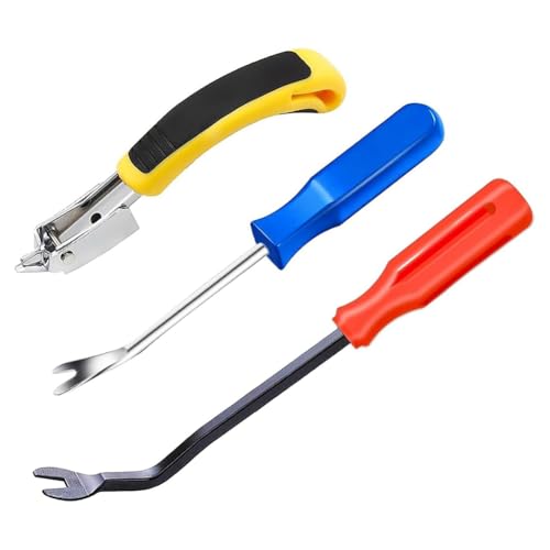 Ohewiiuk 3-Teiliger Klammerentferner, Robustes Polsterklammerzieher-Werkzeug mit Ergonomischem, Puller-Werkzeug, Nagelzieher A Ohewiiuk 3-Teiliger Klammerentferner, Robustes Polsterklammerzieher-Werkzeug mit Ergonomischem, Puller-Werkzeug, Nagelzieher A von Ohewiiuk