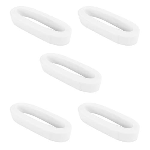 Ohewiiuk 5Stück 50Mm 50 Yards Flat Stiff Plain Harte Krinoline Haar Mesh Braid für Hochzeits Kleid/Hut NäHen ZubehöR von Ohewiiuk