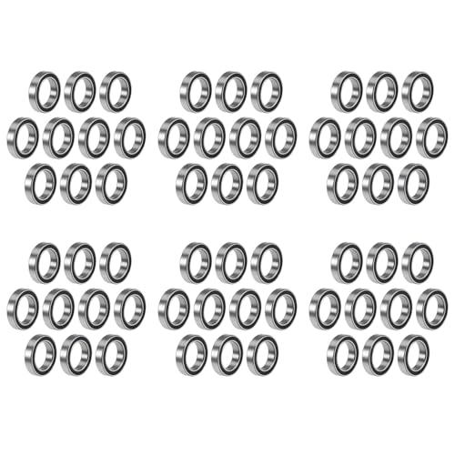 Ohewiiuk 60 StüCk 6701-12X18X4 mm Miniatur Doppel Gummi Dichtungen mit Tiefen Rillen und Lagern Ohewiiuk 60 StüCk 6701-12X18X4 mm Miniatur Doppel Gummi Dichtungen mit Tiefen Rillen und Lagern von Ohewiiuk