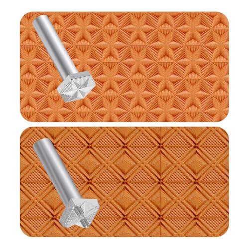 Ohewiiuk Lederstempel, 2 Stück, Professionelle Lederrand-Stempelwerkzeuge für die Lederhandwerksarbeit Ohewiiuk Lederstempel, 2 Stück, Professionelle Lederrand-Stempelwerkzeuge für die Lederhandwerksarbeit von Ohewiiuk