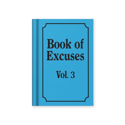 Ohh Deer Book Of Excuses Notizbuch mit festem Einband aus Stoff (A7), 112 linierte Seiten, lustiges Geschenknotizbuch von Ohh Deer