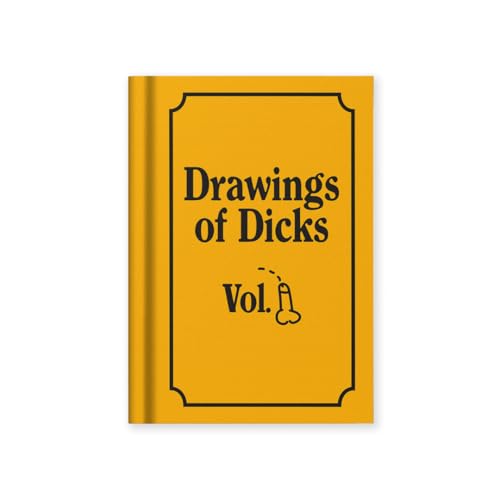 Ohh Deer Drawings of Dicks Notizbuch mit festem Einband, A7, 112 linierte Seiten, Geschenknotizbuch von Ohh Deer