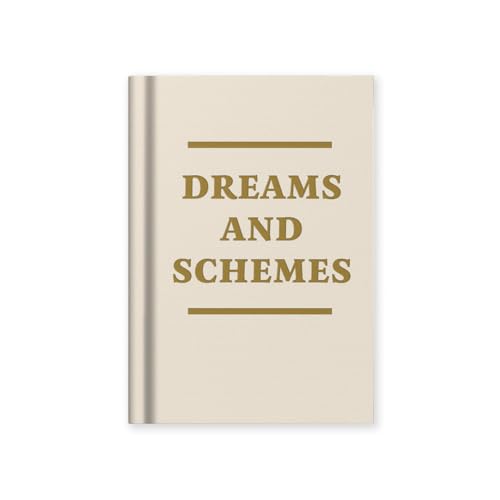 Ohh Deer Dreams and Schemes Notizbuch, fester Einband, Stoff, A7, 112 linierte Seiten, lustiges Geschenk-Notizbuch von Ohh Deer