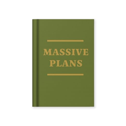 Ohh Deer Massive Plans Notizbuch, fester Einband, Stoff, A7, 112 linierte Seiten, lustiges Geschenknotizbuch von Ohh Deer
