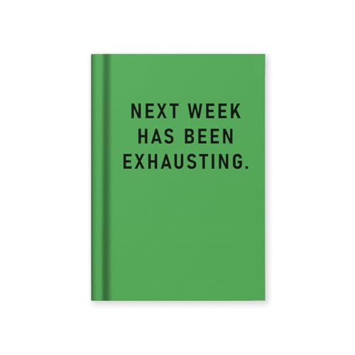 Ohh Deer Next Week Has Been Exhausting | Pocket Fabric Hardcover-Notizbuch (A7) | 112 linierte Seiten | Lustiges Geschenk-Notizbuch von Ohh Deer