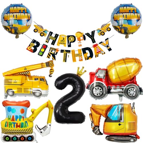 Deko 2. Geburtstag Junge Bagger Geburtstagsdeko 2 jahr Mädchen Foilballons Fahrzeug Luftballon 2. Geburtstag Schwarz Zahl Ballon 2 Party Deko Deko 2. Geburtstag Junge Bagger Geburtstagsdeko 2 jahr Mädchen Foilballons Fahrzeug Luftballon 2. Geburtstag Schwarz Zahl Ballon 2 Party Deko von Ohighing