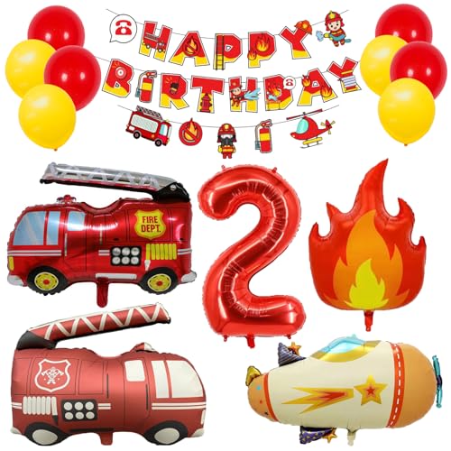 Geburtstagsdeko Junge 2 Jahre Feuerwehrmann Kindergeburtstag Junge Feuerwehrauto Kinder 2 Jahre Feuerwehr Geburtstag deko Junge Deko Geburtstagsdeko Junge 2 Jahre Feuerwehrmann Kindergeburtstag Junge Feuerwehrauto Kinder 2 Jahre Feuerwehr Geburtstag deko Junge Deko von Ohighing