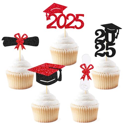 Congrats Class of 2022 Cupcake Topper Congrats Grad We Are Proud Of You Thema, Graduation Cap Diplom-Kuchendekorationen I'm Done Party Supplies 30 Stück einseitig glitzernde Dekoration Congrats Class of 2022 Cupcake Topper Congrats Grad We Are Proud Of You Thema, Graduation Cap Diplom-Kuchendekorationen I'm Done Party Supplies 30 Stück einseitig glitzernde Dekoration von Ohiviaaa
