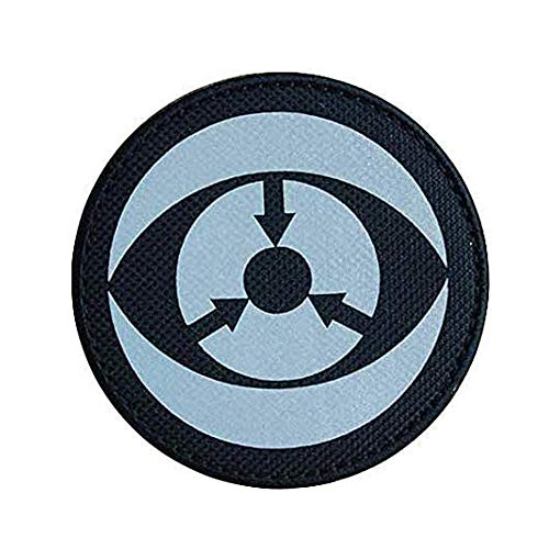 Kompatibel mit SCP Foundation Reflective Patch Special Containment Procedures Foundation Logo Moral Badge Armband Applique Fastener with Hook and The Loop Emblem (New See No Evil) von Ohrong