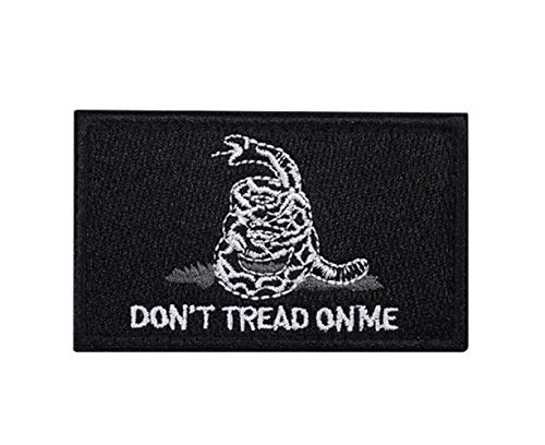 Ohrong „Don't Tread on Me“ – bestickter taktischer Aufnäher, Armband mit Moral-Emblem und Klettverschluss (schwarz) von Ohrong
