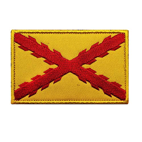 Spanien Tercio Morados Viejos Flagge, Patch spanische SWAT Tactical Military Army Moral Badge Armband Emblem (gelb) von Ohrong