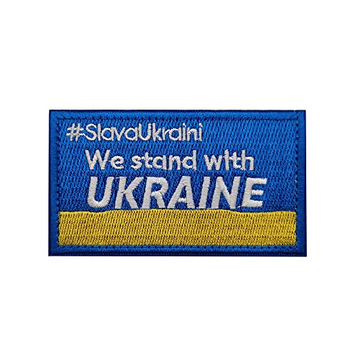 Ukraine Flagge Patches bestickt UKR Landabzeichen Ukrainische Nationalflaggen Taktische Armband Embleme für DIY Rucksäcke Kleidung Hut Team Militäruniform von Ohrong