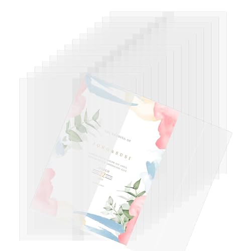 Ohulelks 120 Stück Pergamenthüllen für 5x7 Einladungen, Vorgefaltetes Pergamentpapier, Hochzeitseinladungshüllen, Durchscheinendes Papier Ohulelks 120 Stück Pergamenthüllen für 5x7 Einladungen, Vorgefaltetes Pergamentpapier, Hochzeitseinladungshüllen, Durchscheinendes Papier von Ohulelks