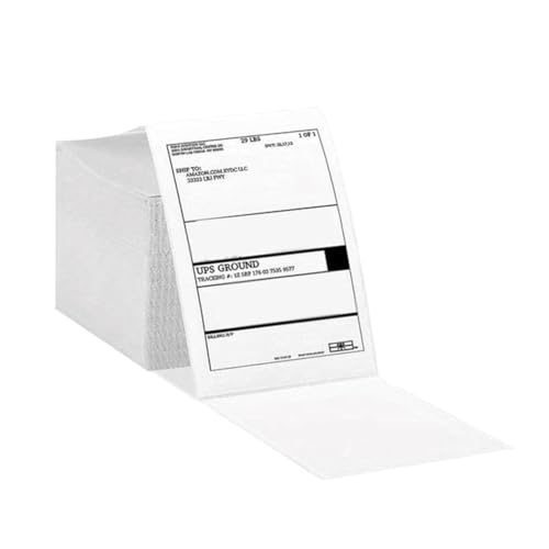 Ohulelks 4 X 4 Thermodirektetiketten, 500 Etiketten Pro Stapel, Starker Klebstoff für Versandetiketten, Stil: 4 X 4 von Ohulelks