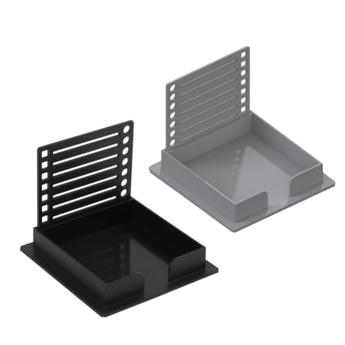 Ohulelks Haftnotizhalter Haftnotiz-Vorlagenbox Haftnotizbox Haftnotiz-Aufbewahrungsbox für Büro und Arbeitszimmer von Ohulelks