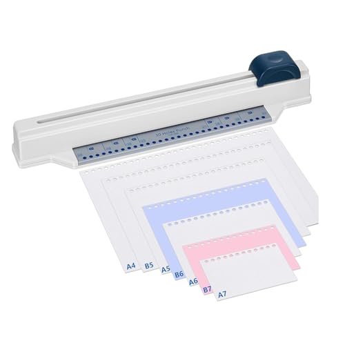 Ohulelks Spiral Binder Desktop Binding Hole Punch für Shop Büro A4 A5 A6 A7 B5 B7 Papier Scrapbook mit 5 Blatt Punch Kapazität von Ohulelks