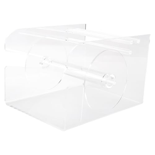 Ohulelks Verstellbarer Etikettenspender, 3 Scheiben, Aufkleberrollenhalter, Transparenter Etikettenrollenhalter Aus Acryl für Büro, Zuhause, Schreibtisch Ohulelks Verstellbarer Etikettenspender, 3 Scheiben, Aufkleberrollenhalter, Transparenter Etikettenrollenhalter Aus Acryl für Büro, Zuhause, Schreibtisch von Ohulelks