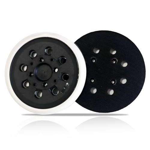 Oiieco 125 mm Schleifscheibe,8 Löcher,mit -System,1 Stück mittelharte Schleifplatte,Exzenterschleifmaschine von Oiieco