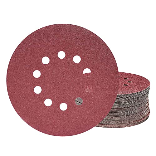 Oikabio 225 mm Schleifscheiben, 25 Stück P120 Körnung 10 Loch runde Schleifpapier-Pads, für Trockenbau Langhalsschleifen Giraffe Oikabio 225 mm Schleifscheiben, 25 Stück P120 Körnung 10 Loch runde Schleifpapier-Pads, für Trockenbau Langhalsschleifen Giraffe von Oikabio