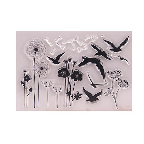 Oilmal Transparenter Stempel, Löwenzahn, transparenter Silikon-Siegelstempel für DIY-Alben, Scrapbooking, Fotokarten-Dekoration Oilmal Transparenter Stempel, Löwenzahn, transparenter Silikon-Siegelstempel für DIY-Alben, Scrapbooking, Fotokarten-Dekoration von Oilmal