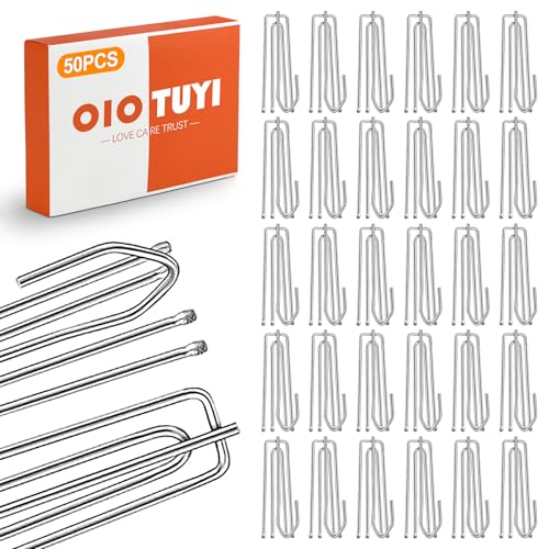 OioTuyi 50 Stück Gardinenhaken Metall Edelstahl, Faltenhaken für Gardinen zum Einhängen, Vorhanghaken, Curtain Hooks, Gardinen Zubehör OioTuyi 50 Stück Gardinenhaken Metall Edelstahl, Faltenhaken für Gardinen zum Einhängen, Vorhanghaken, Curtain Hooks, Gardinen Zubehör von OioTuyi