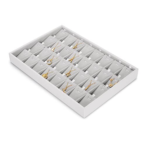 Oirlv 32 Gitter Samt Stapelbar Schmucktablett Für Lange Kette Große Halskette Anhänger Organizer Schmuckaufbewahrung Oirlv 32 Gitter Samt Stapelbar Schmucktablett Für Lange Kette Große Halskette Anhänger Organizer Schmuckaufbewahrung von Oirlv