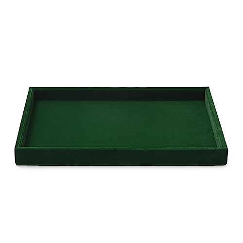 Oirlv Jahrgang Grün Samt Schmucktablett für Schmuckschatulle Schmuckaufbewahrung Schmuck Organizerblett Oirlv Jahrgang Grün Samt Schmucktablett für Schmuckschatulle Schmuckaufbewahrung Schmuck Organizerblett von Oirlv