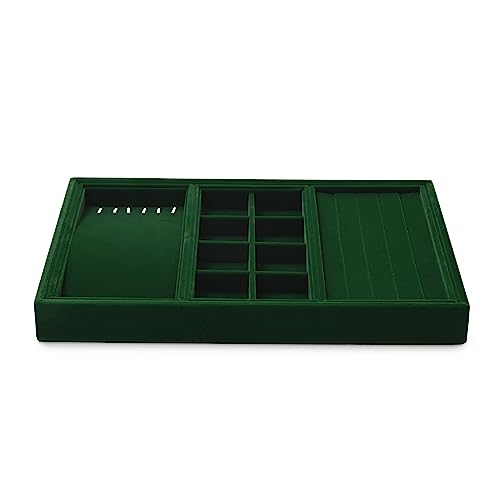 Oirlv Jahrgang Grün Samt Stapelbare 4+1 Multifunktion Schmucktablett,Schmuckschatulle Schmuckaufbewahrung Schmuck Organizerblett Aufbewahrungstablett Oirlv Jahrgang Grün Samt Stapelbare 4+1 Multifunktion Schmucktablett,Schmuckschatulle Schmuckaufbewahrung Schmuck Organizerblett Aufbewahrungstablett von Oirlv