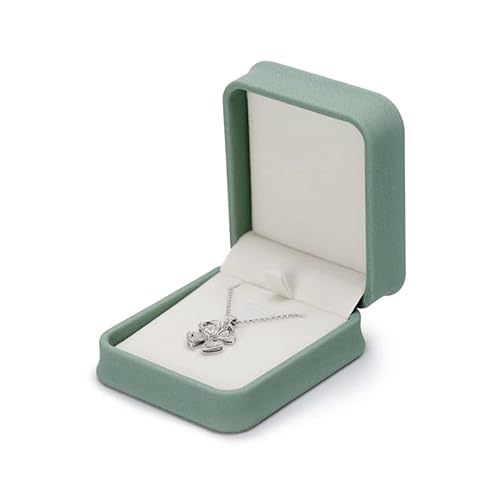 Oirlv Matcha Grün Pu Leder Anhänger Box Geschenkbox Schmuckbox für Jahrestag,Valentinstag,Einkaufszentrum Zähler Schmuck Display Oirlv Matcha Grün Pu Leder Anhänger Box Geschenkbox Schmuckbox für Jahrestag,Valentinstag,Einkaufszentrum Zähler Schmuck Display von Oirlv