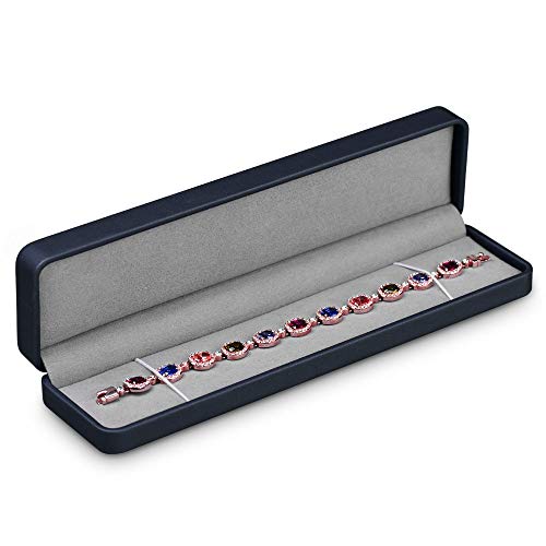 Oirlv PU Leder Dunkelblau Lange Kettebox Schmuckschatulle Valentinstag Geburtstag Geschenkbox Lange Kette Display Stand Oirlv PU Leder Dunkelblau Lange Kettebox Schmuckschatulle Valentinstag Geburtstag Geschenkbox Lange Kette Display Stand von Oirlv