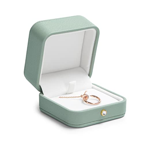 Oirlv Pu Leder Matcha Grün Anhänger Geschenkbox,Anhängerbox für Geburtstag zum Valentinstag Jubiläum,Einkaufszentrum Zähler Schmuckdisplay Oirlv Pu Leder Matcha Grün Anhänger Geschenkbox,Anhängerbox für Geburtstag zum Valentinstag Jubiläum,Einkaufszentrum Zähler Schmuckdisplay von Oirlv