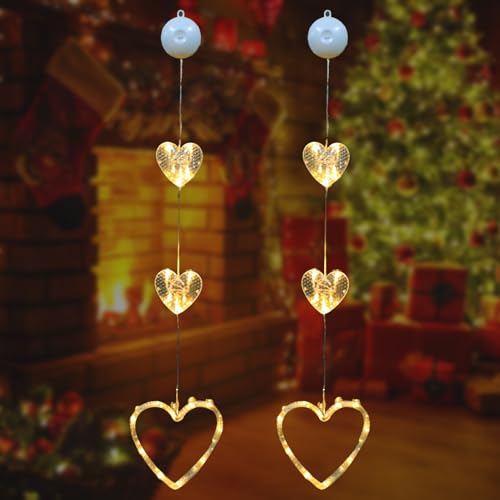 Okaywork Lichterkette - 2 Stück Herze lichterkette, Lichtervorhang Lichterkette Herzen LED, Batterie herze lichterkette, Verlobung Hochzeitsdeko, Lichtetterkette Lichterketten, Fairy Lights. Okaywork Lichterkette - 2 Stück Herze lichterkette, Lichtervorhang Lichterkette Herzen LED, Batterie herze lichterkette, Verlobung Hochzeitsdeko, Lichtetterkette Lichterketten, Fairy Lights. von Okaywork